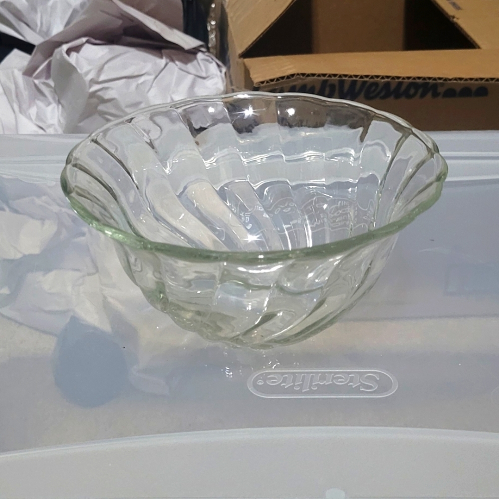 Wavy Fun Glass Serving Bowl